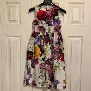Dolce & Gabbana Girls Flower Dress Size 5